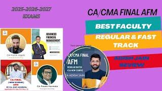 BEST FACULTY FOR CA FINAL AFM & CMA FINAL SFM| ADISH JAIN AFM REVIEW| #cafinal #cmafinal #cafinalafm