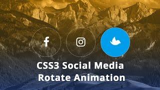 Social media buttons with Beautiful animation on hover using only HTML & CSS