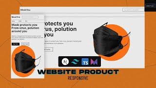 Create Responsive Landing page using Next js, Tailwind, Typescript, and Framer motion
