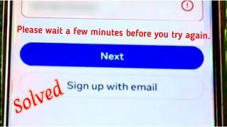 How to Fix Please wait a few minutes before you can try again error on Instagram.