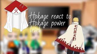 Hokage react to Hokage power level