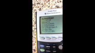 Finding the axis of symmetry and vertex on a calculator