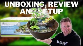 Aquascape Aquagarden Mini Pond Kit and Light - Unboxing, Review and Setup