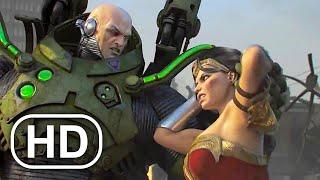 JUSTICE LEAGUE Lex Luthor Kills Wonder Woman Fight Scene Cinematic 4K ULTRA HD - DC Universe Online