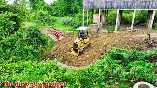 Organising operations Push the ground to bury the pillars of the house. Skills Dozer Trucks