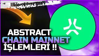 Abstract Chain Mainnet İşlemleri İle Badge Topla Airdrop Kazan !