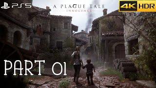 A PLAGUE TALE: INNOCENCE (PS5) - GAMEPLAY PART 1 - THE DE RUNE LEGACY (4K 60FPS HDR)