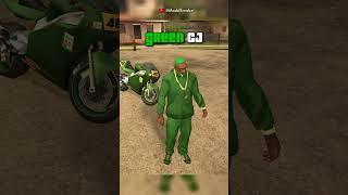 Red CJ vs Blue CJ vs Green CJ | STUNT JUMPS | GTA San Andreas #shorts #gta #maddsmoke