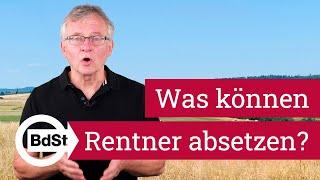 Werbungskosten: Was können Rentner von der Steuer absetzen?