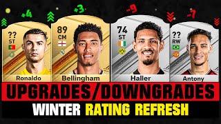 BIGGEST WINTER RATING UPGRADES & DOWNGRADES in FC 24!  ft. Bellingham, Ronaldo, Antony...