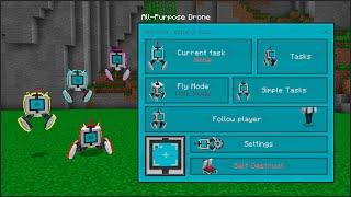 All-Purpose Drone | Add-On | Minecraft 1.21.40+ | UI Update |