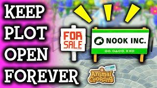 How To Keep Your Villager Plot Empty FOREVER | Animal Crossing New Horizons