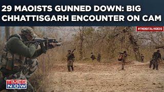 Chhattisgarh Maoist Encounter On Cam: Top Naxal Commander, Women Among 29 Gunned Down Before Polls