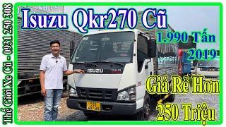 Xe Tải Isuzu Qkr270 Cũ Đời 2019 Tải 1.990 Tấn Thùng Kín 4.3 Mét Nguyên Zin | Thế Giới Xe Cũ.