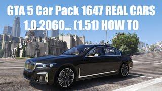 GTA 5 Car Pack 1647 REAL CARS HOW TO КАК УСТАНОВИТЬ