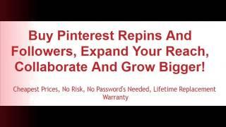 Buy Pinterest Repins and Followers - SocioBlend