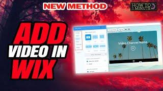 How to add video in wix 2025 | How to 1 minute