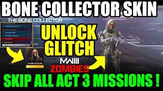 MW3 ZOMBIES GLITCH: UNLOCK GLITCH BONE Collector SKIN GLITCH MWZ SKIP ALL ACT 3 MISSIONS GLITCH MW3