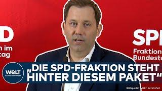 SCHULDENPAKET: "SPD steht hinter diesem Paket" Lars Klingbeil vor der Abstimmung optimistisch!