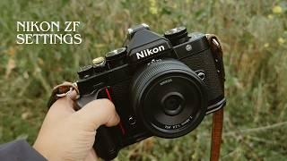 My Super Simple Nikon ZF Everyday Settings