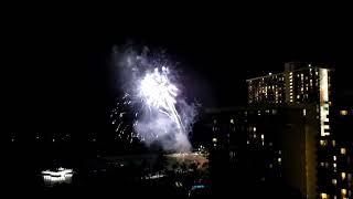 Fireworks at the Hale Koa Hotel on December 16, 2022