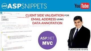 Client Side Email Validation using Data Annotation in ASP.Net MVC