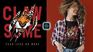 Merch By amazon T-Shirt Design On Photoshop Tutorial