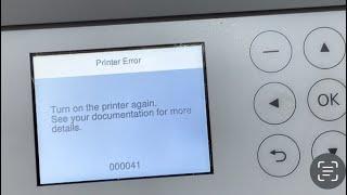 How to fix error code 000041 on Epson Ecotank models