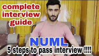 Interview Guide NUML | How to prepare/pass interview in 5 steps | Tips/Tricks for interview | #numl