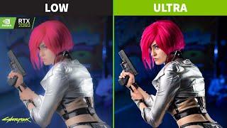 Cyberpunk 2077 - LOW vs ULTRA Graphics Comparison