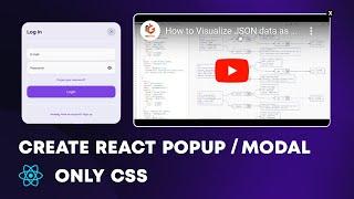 Create a Modal or Popup in React easily