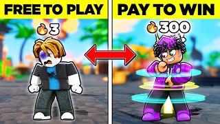 PAY TO WIN Vs. FREE TO PLAY Accounts...(Roblox BedWars)