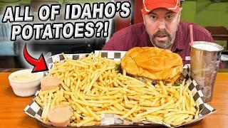 Over 800 People Have Failed Garage Cafe’s "Hemi" Burger Challenge w/ Fries in Idaho!!