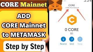 How To Add Core to MetaMask