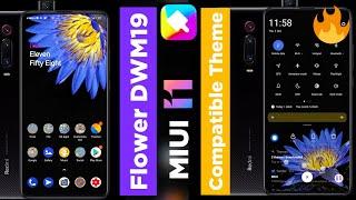 Flower DWM19|MIUI 11 compatible Theme|miui 11 Dark Theme|Best miui Amoled themes|Digital Avatar