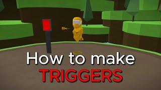 How to make TRIGGERS (without them being released)