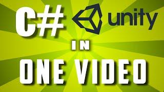 Learn C# In One Video: Unity C# Scripting Tutorial For Beginners ( 2024 Fully Working )