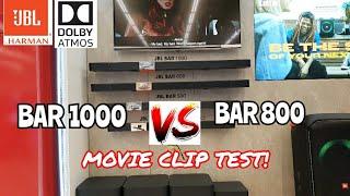 JBL Bar 1000 vs. Bar 800 Dolby Atmos Soundbar | Movie Clip Test!
