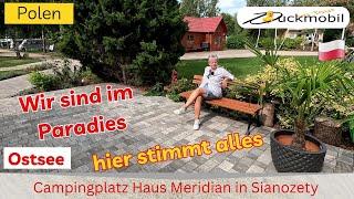 Campingplatz Haus Meridian in Sianozety - wir sind im Paradies