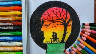 Easy oil pastel drawing for beginners । step by step । BD ART OP