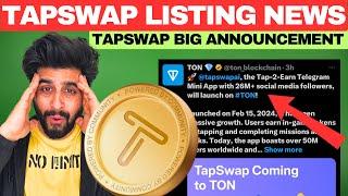 BREAKING NEWS: TapSwap is Going to List Soon | TapSwap Withdrawal Update | tapswap price prediction