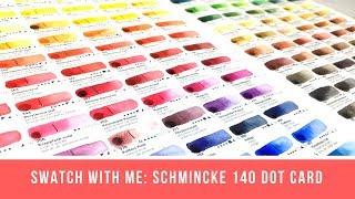Swatch with Me: All the Schmincke! | Schmincke Horadam 140-Color Dot Card
