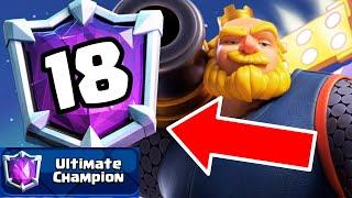 I AM TOP 18 IN THE WORLD WITH *NEW* ROYAL GIANT DECK IN CLASH ROYALE!