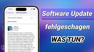 iOS 18 Software Update iPhone geht nicht | iOS-Update kann nicht installiert werden - Was hilft?