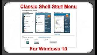 Classic Shell Start Menu for Windows 10