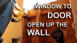 Turning a Window into a Door ― Wall Removal