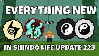 Everything NEW in Update 223 In Under 1 Minute... | Shinobi Life 2 Roblox