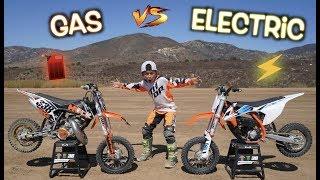 KID RIDES WORLDS FIRST ELECTRIC DIRT BIKE 50!!!