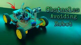 Arduino obstacles avoiding Robot | DIY obstacles avoiding car | Research Tamilan