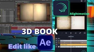 3D BOOK Inspired by AE, PAGE FLIP TUTORIAL | ALIGHTMOTION
